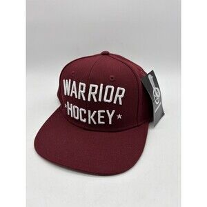 Warrior Hockey SnapBack Hat Maroon Adjustable NWT